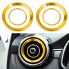 4PCS For MG ZS Air Outlet Cover Car-styling Interior Parts Circle Mouldings Chrome AC Frame Trim Decoration Accessories Auto