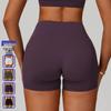 Cross-Border High-Waisted Quick-Dry Yoga Shorts - Butt-Lifting & Tummy-Control for Outdoor Running and Fitness 
