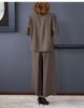 Mother's Summer 2026 Stylish Loose Fit Two-Piece: Short Sleeve, Casual, Slimming, Tummy Concealing for Middle-Aged Women