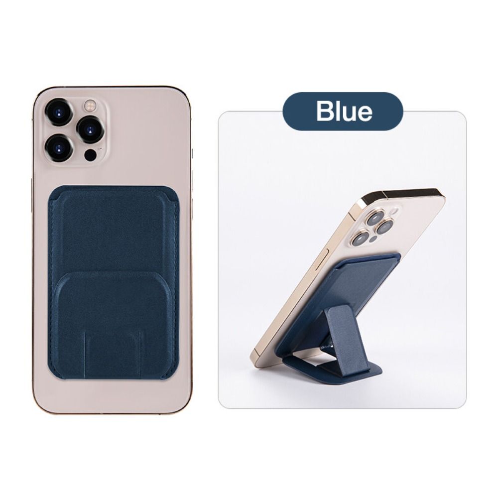 Phone Pocket Wallet Case PU Leathe Cell Phone Pouch Portable Phone Bracket  Phone Accessories