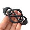 Hair Barrette Retro Style Hollow Metal Spring Design Back Head Hair Clip Women Matte Finish Hair Accessories