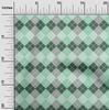 oneOone Cotton Flex Bright Red Fabric Argyle Check Dress Material Fabric Print Fabric By The Yard 40 Inches