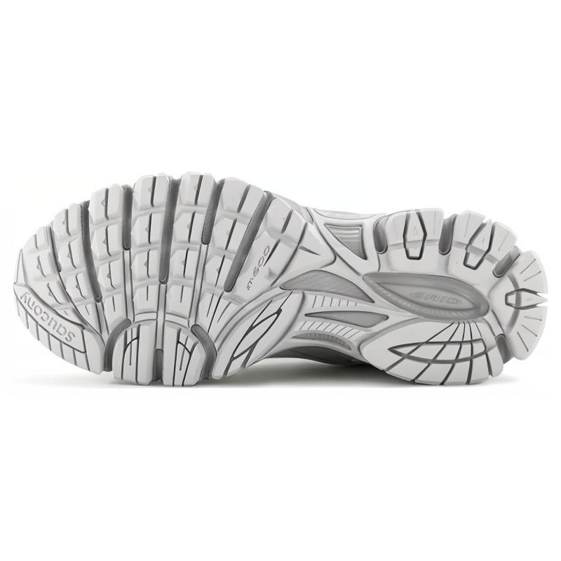 SAUCONY Shock Absorbers Slip Resistant Abrasion Resistant Low Top Running Shoes Unisex Light Gray, Dark Gray Saucony S79044-6