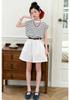 Korean Style Striped Sleeveless T-shirt & Shorts Set for Girls - Summer 2026