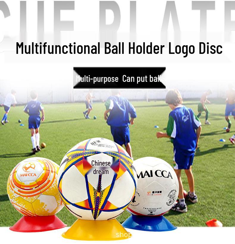 Sports Training Cones and Marker Discs for Football and Basketball with Large and Round Mouth Ball Holders