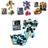 Transforming Car Robot Mech Action Figure Toy Cartoon Collectible With Puzzle Assembly Plastic Material