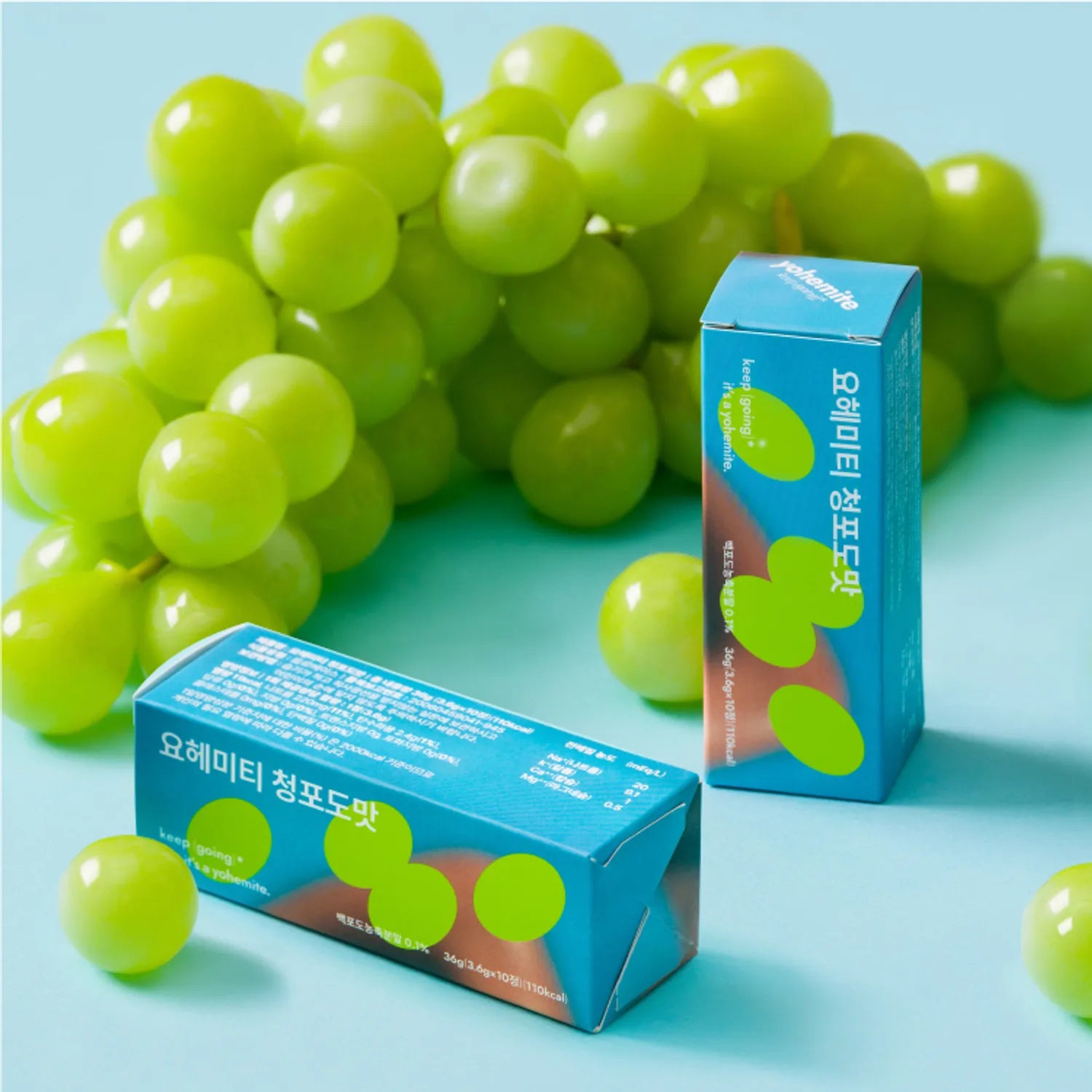 yohemite Water Green Grape Flavor Refreshing Fruit Drink Refreshing Fruit Drink
