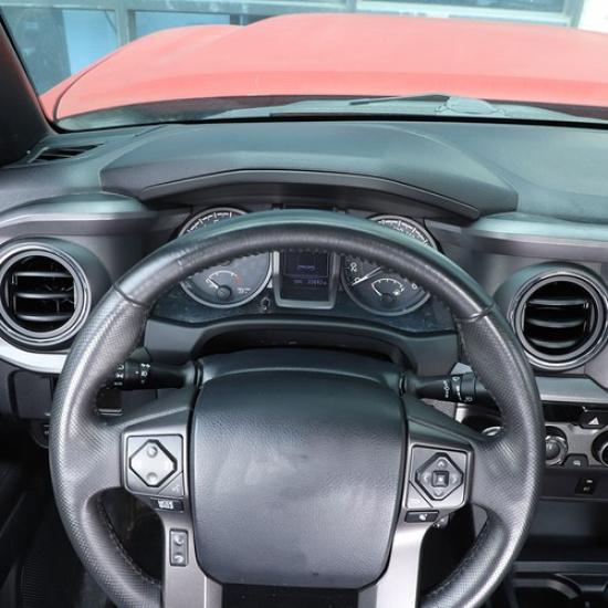 Matte Black ABS Dashboard Panel Cover Trim Fit For Toyota Tacoma 2016-