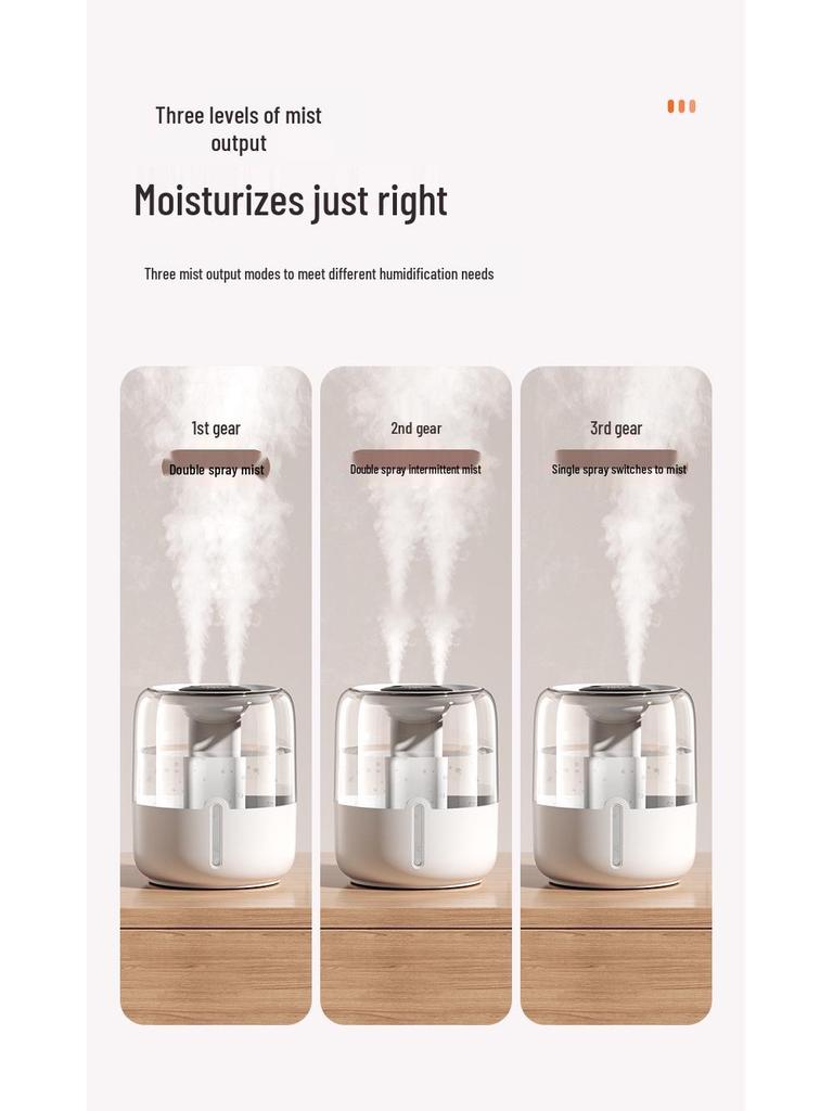 Extra Large Dual Spray Desktop Humidifier for Home and Office