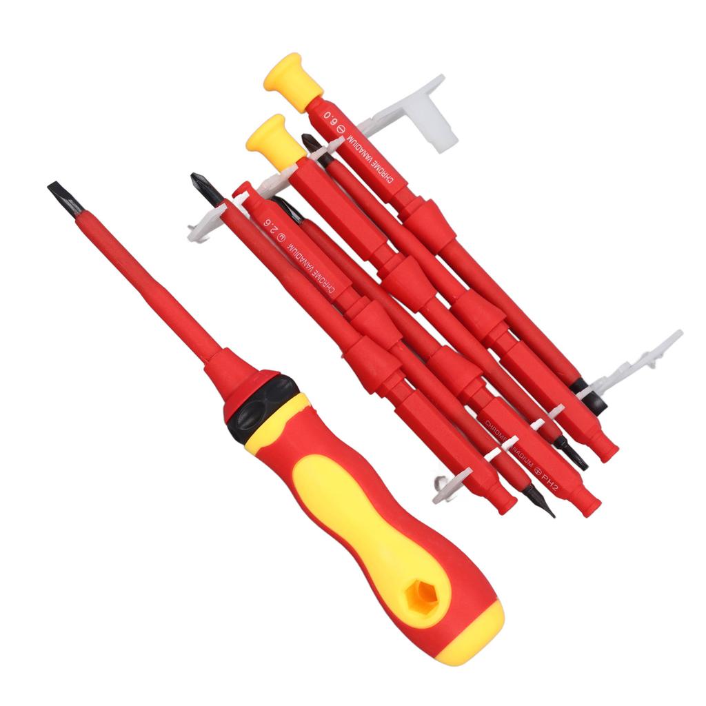 Screwdriver Set Multi Purpose Alloy Steel Screwdriver with 7 Bits for Electronics Repair