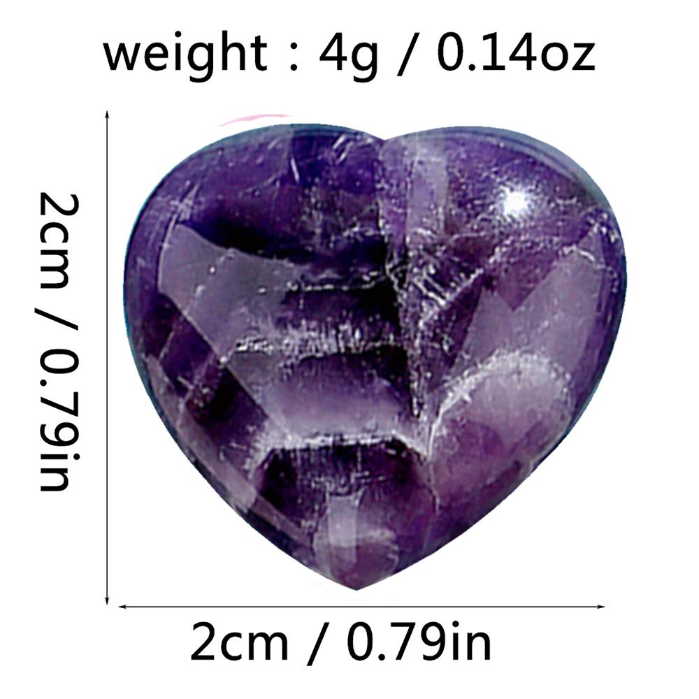 Mini Crystal Hear Gemstone Carving Heart Polished Cute Stones Crafts For Home Garden Lawn Decor Reiki Healing Chakras Meditation