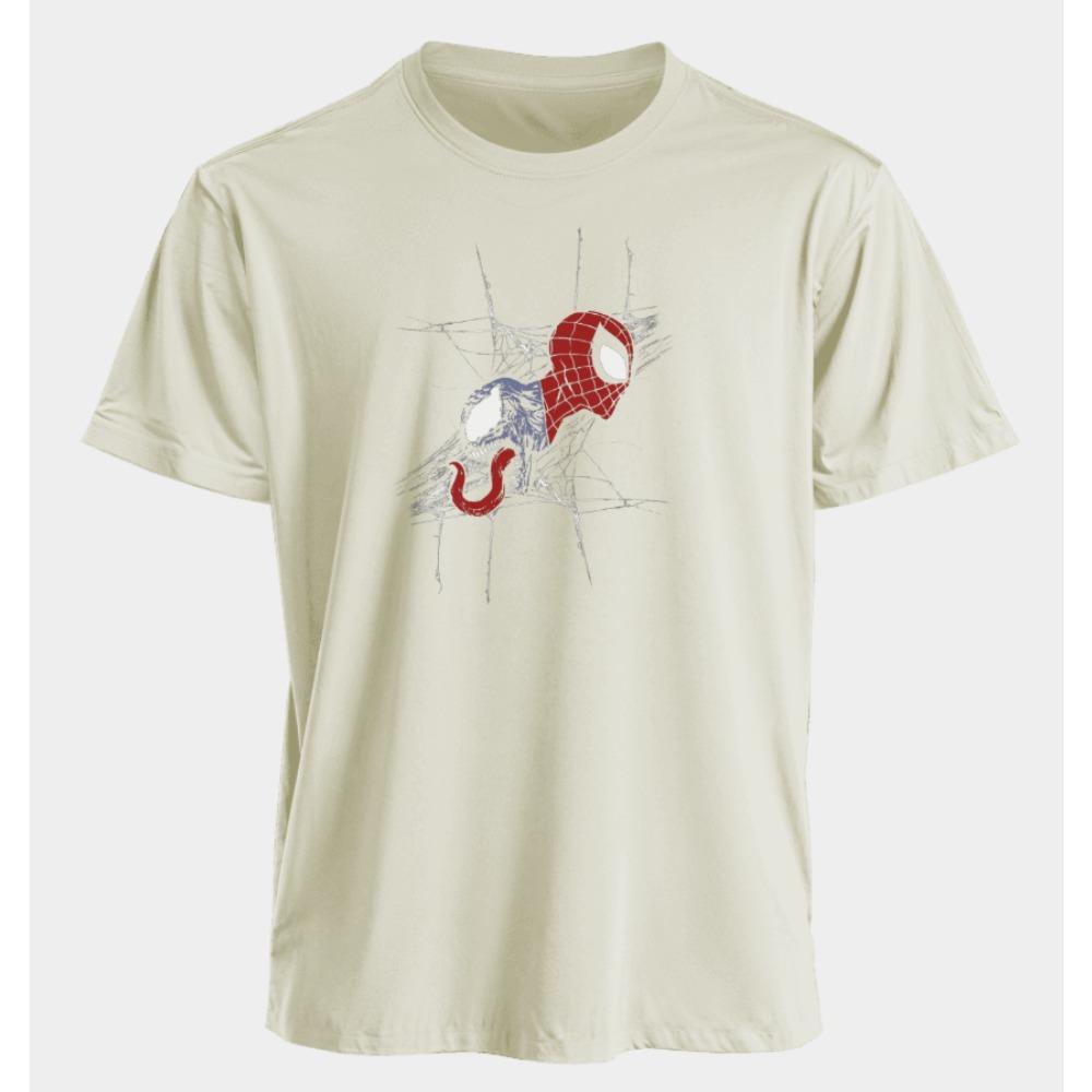 Men's and Women's T-shirts Spider-Man Venom Summer American Spring and Autumn Sporty Punk Harajuku Fashion Short Sleeves