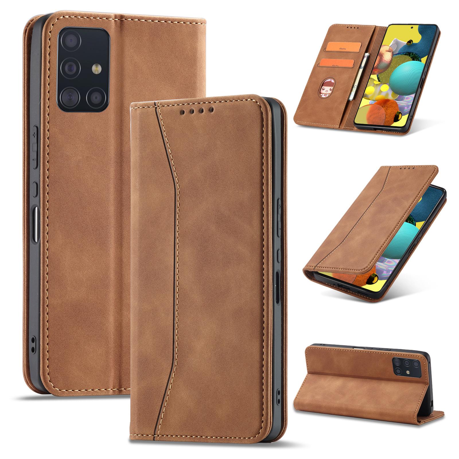 

Кожаный магнитный флип-чехол для Samsung A51, A21S, S10, A20E - хит продаж в Японии A02s 166