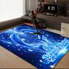 1PC Custom Name Dolphins Heart Shape Theme Floor Mat Ideal for Living Room, Game Rooms, Office, Bedroom,Floor Mat Playful Design