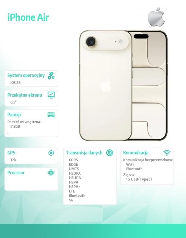 iPhone Air 512 Go Or Clair