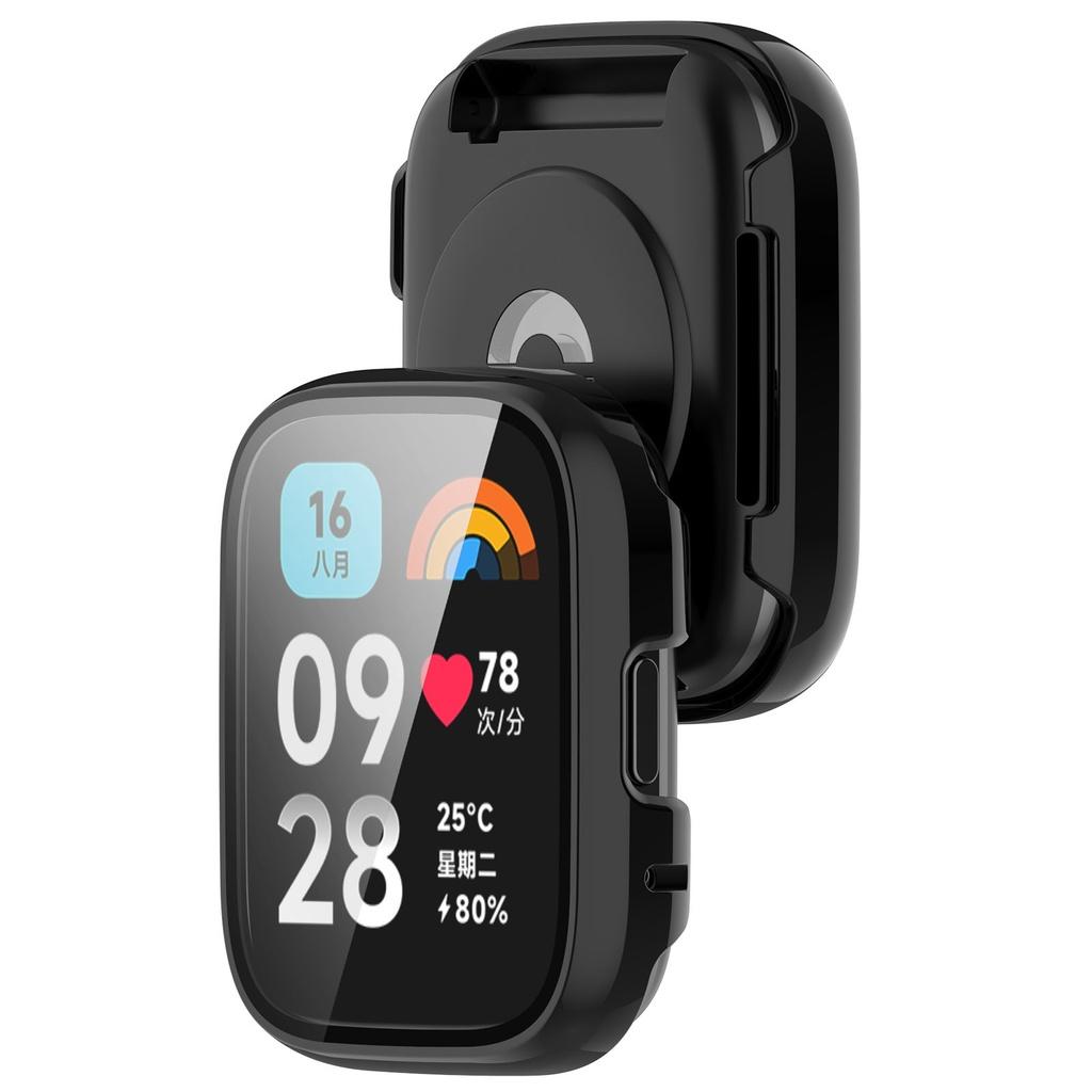 Glass + Protective Case for Redmi Watch3 Lite / Redmi Watch3 Active All-around Bumper Cover