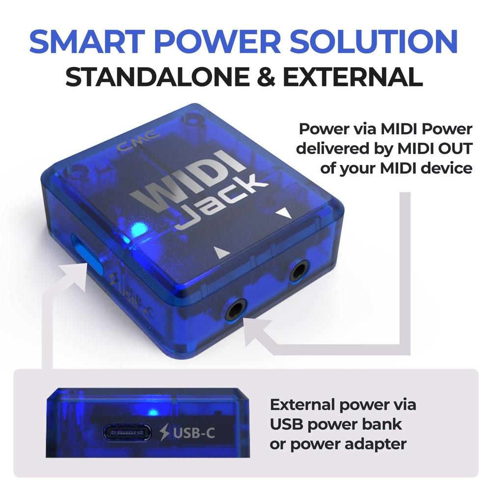 CME WIDI Jack Bluetooth MIDI Adapter DIN-5 Cable Set 5-Pin DIN MIDI Support Ultra-Low Latency 3ms