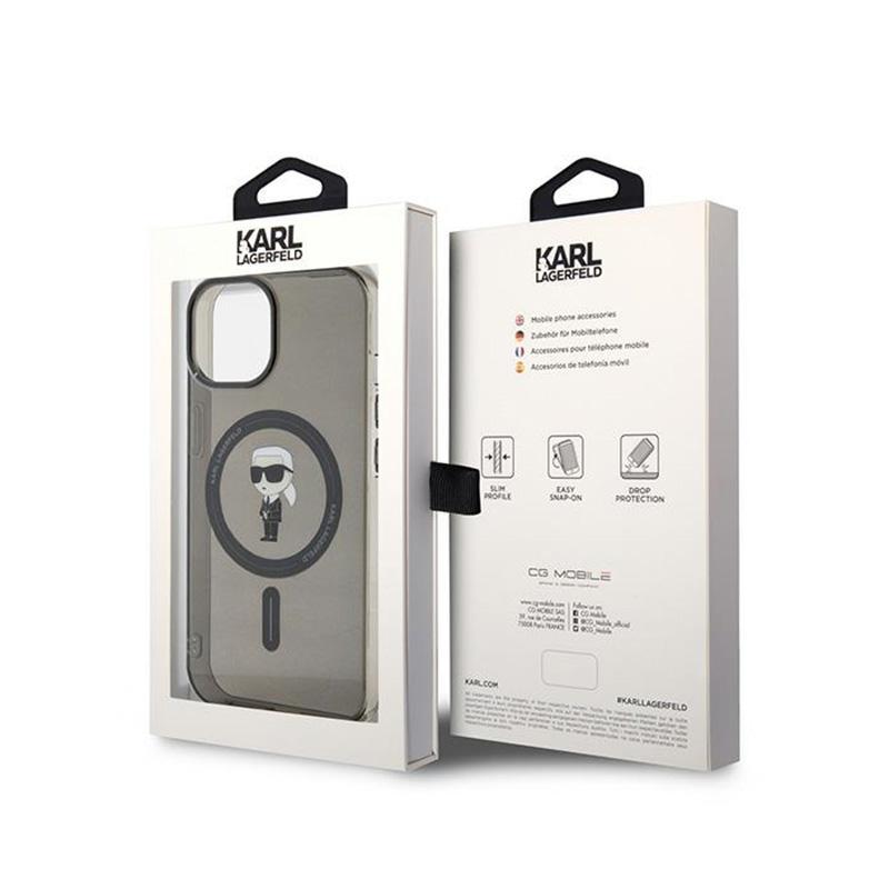 Karl Lagerfeld Iml Ikonik Magsafe - Etui Iphone 15 (Czarny)