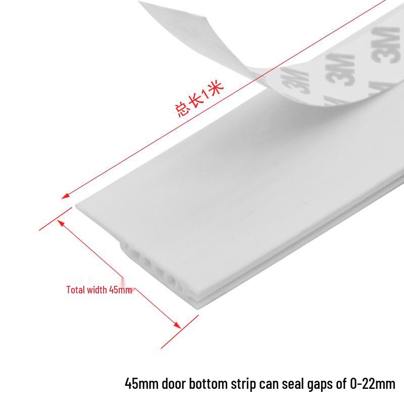 

45mm Self-Adhesive Door Bottom Seal Strip – Soundproof, Windproof, Waterproof for Glass, Wooden, and Anti-Theft Doors.