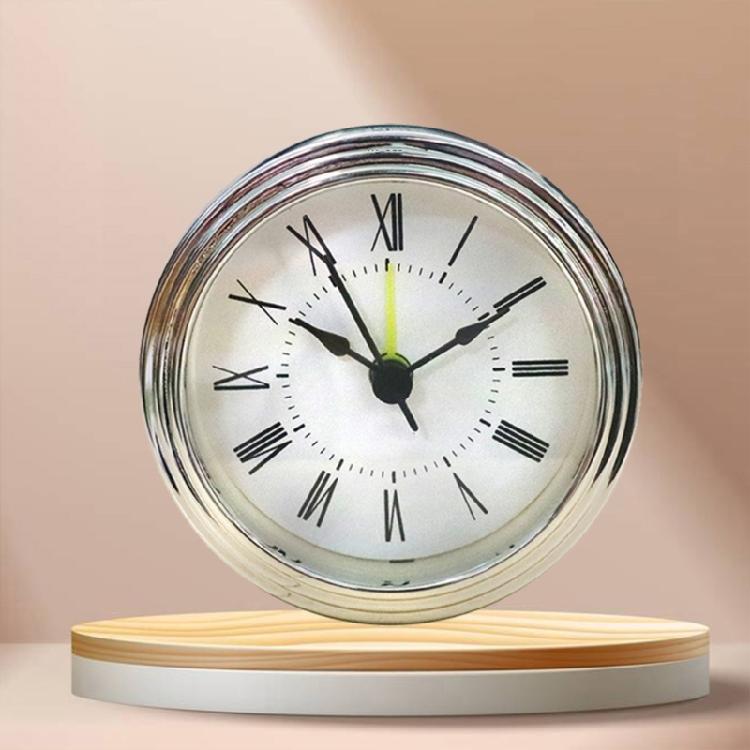 Stylish Snooze Clock Insert 3Inch Clock Movement Replacement Arabic or Roman Numbers Clock Accessory for Home Decors