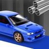 1/32 Subaru Impreza WRX STI Alloy Sports Car Model Diecasts Metal Racing Vehicles Car Model Simulation Sound Light Kids Toy Gift