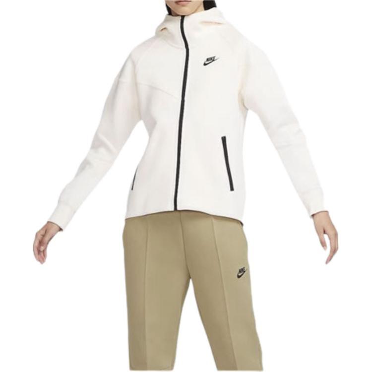 New Nike Logo print Zip fastening Hoodie FB8339-110