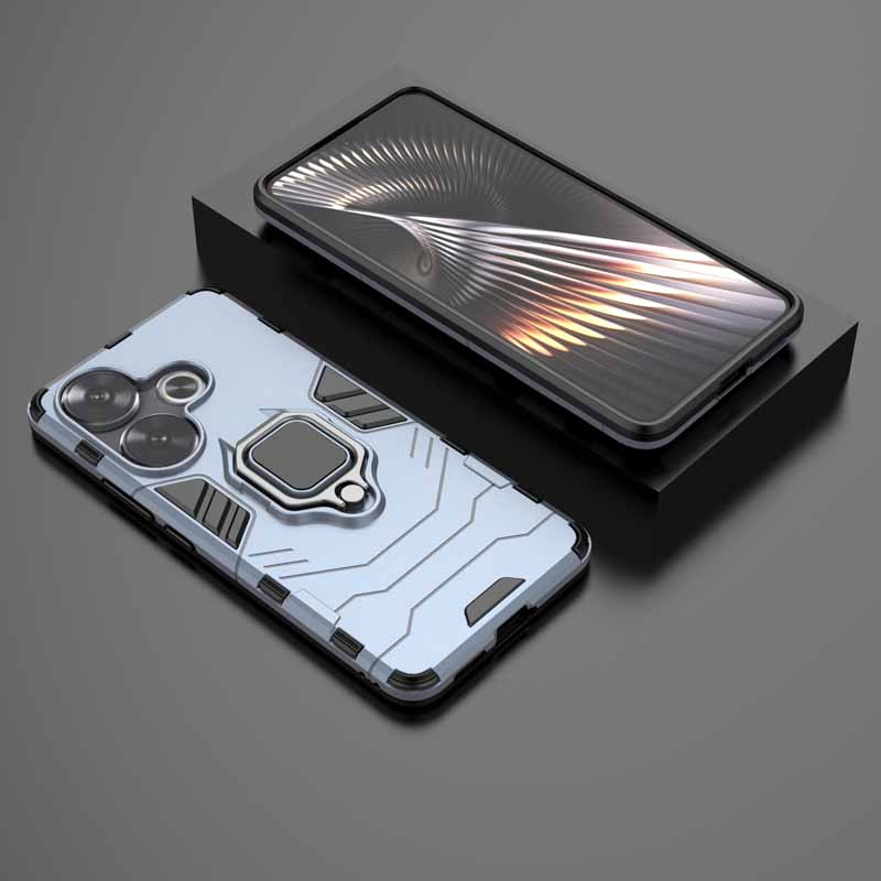 

Противоударный чехол для POCO F6 F 6 X6 M6 Pro 4G Ring Armor Holder Задняя крышка для телефона Xiaomi Redmi Turbo 3 5G Redmi Turbo 3