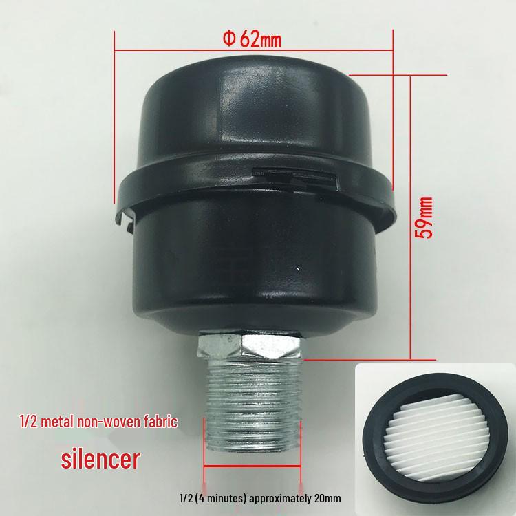 Leiser ölfreier Luftkompressor Schalldämpfer: 1/2" & 1/4" Hochdruck-Vakuumpumpen-Filterelement-Zubehör.