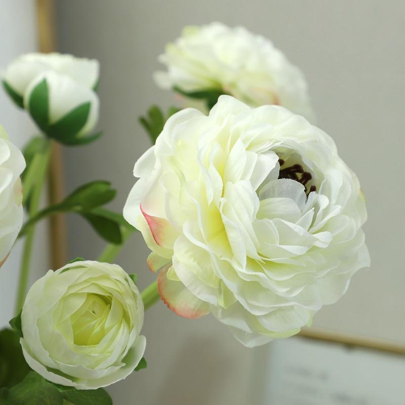 Lotus and Peony Artificial Flower Arrangements Flower Vases Living Room Decoration Artificial Flowers