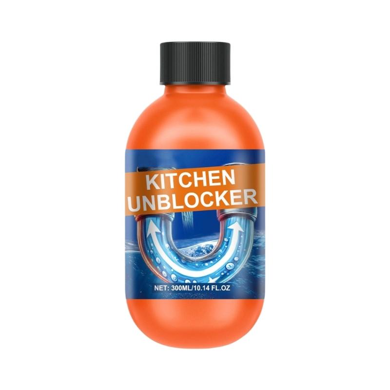 

300 мл Засіб для прочищення труб Очищувач зливів у раковині Щітка для дезодорації кухні Засіб для прочищення засмічень каналізації 1