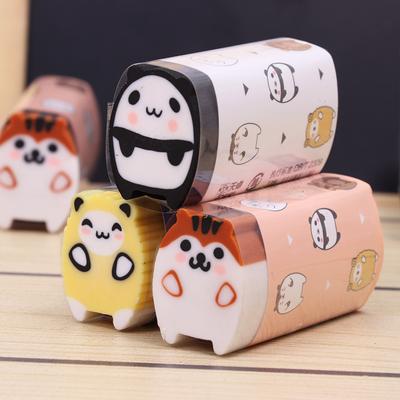 Set di 3 Pezzi di Cancelleria Animali Gatto Materiale Scolastico Gomma Deliziosa Novità Creativa Regali per Bambini Gomma da Cancellare