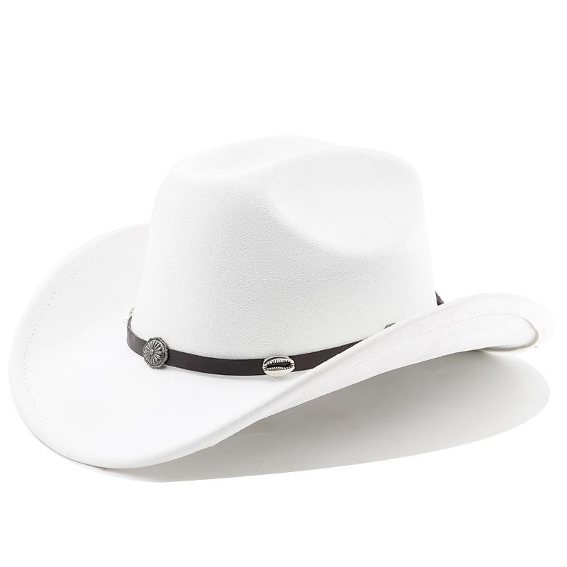 Classic Western Cowboy Hat High Quality Top Hat European and American Knight Hat Men's and Women's Fashion Versatile Sunshade Sunscreen Hat