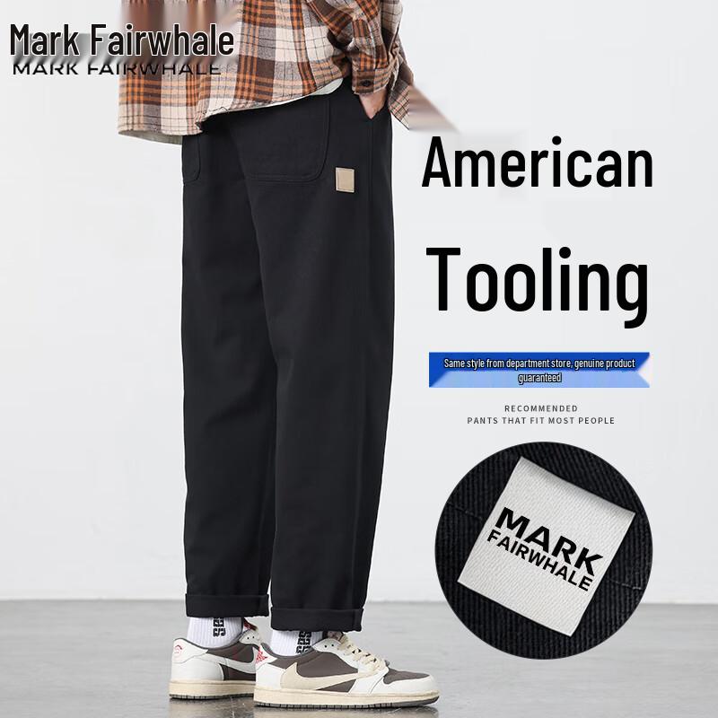 

Mark Fairwhale Men s American Style Loose Straight-Leg Cargo Pants 3XL