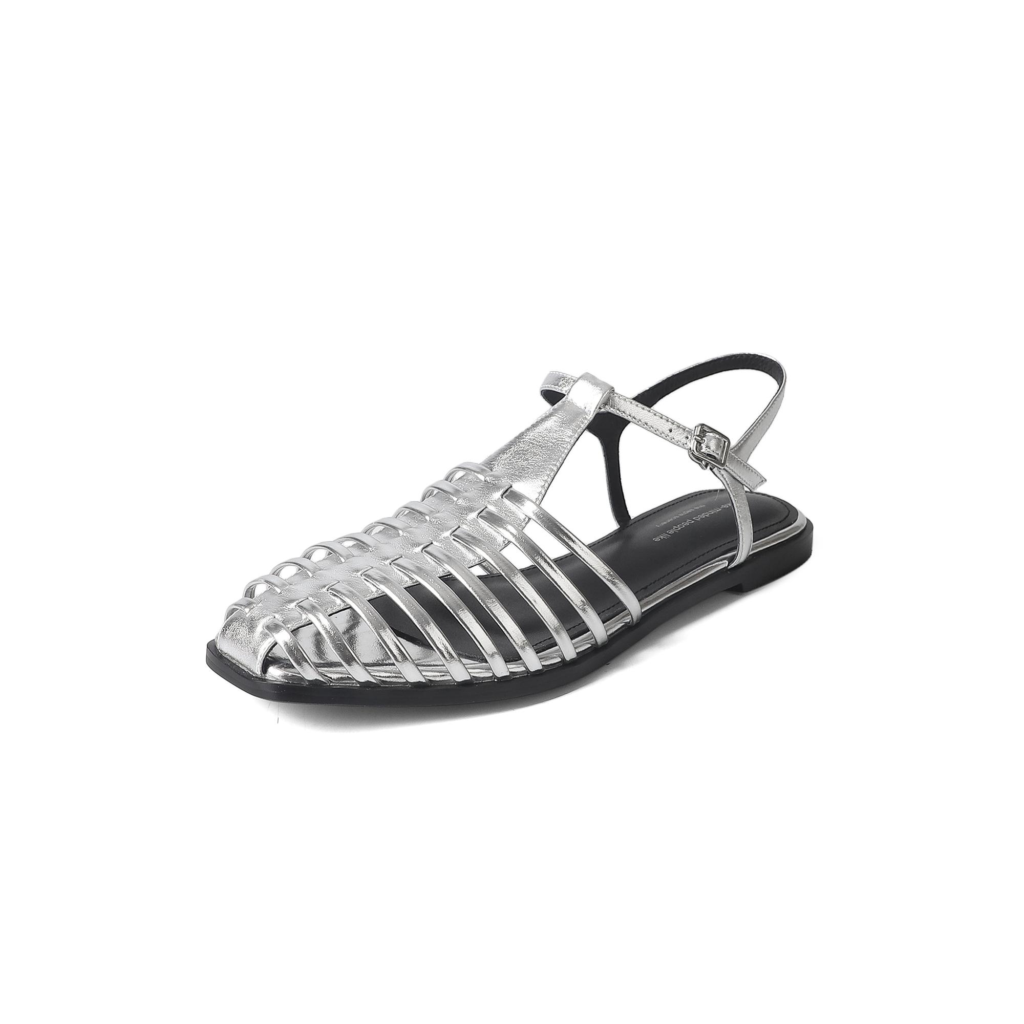 

Fashion 2025 New Size 34-40 Women Flats Sandals Fashion Summer Shoes Real Leather Casual Sexy Round Toe Party Daily Dress Sandals Women 40