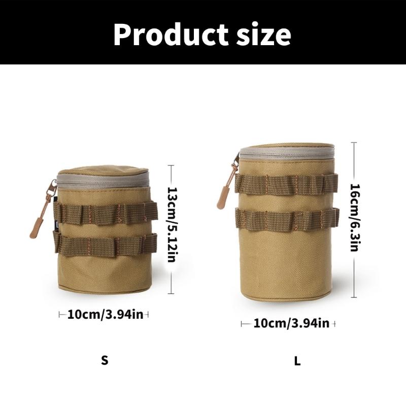 Outdoor Beers Cup Storage Bag Tactically Water Bottle Pouches Cart Cup Holder Kettles Carriers Bag Sundries Pouches