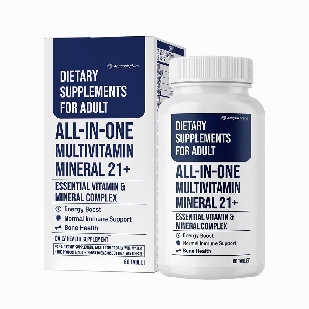 Anguk Pharmaceutical All-in-One Multivitamin & Mineral 21+1 pcs 60 Tablets