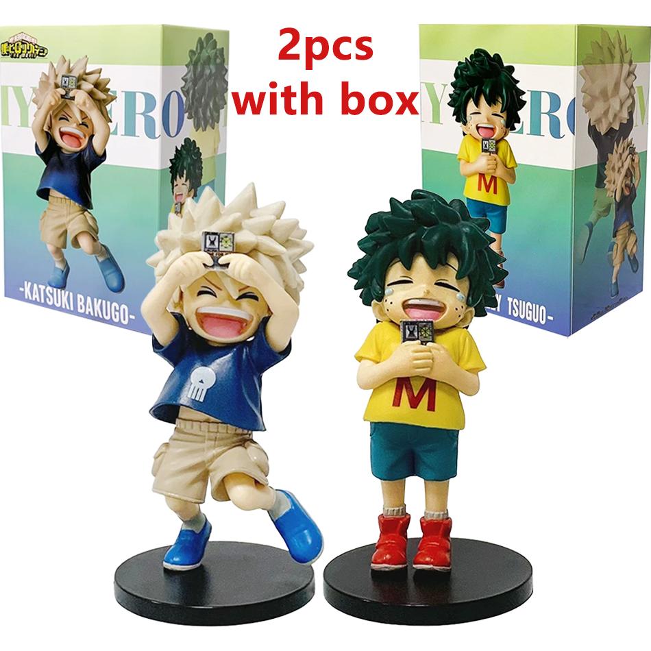Nuova figura My Hero Academia Infanzia Izuku Midoriya / Infanzia Katsuki Bakugo Modello Decorazione Bambola