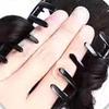 Hair Claw Clip-On Feather Wig Natural Appearance Hair Clip Lightweight Material Non-Slip Grips Bun Clip