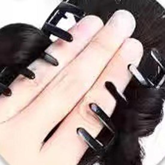 Hair Claw Clip-On Feather Wig Natural Appearance Hair Clip Lightweight Material Non-Slip Grips Bun Clip