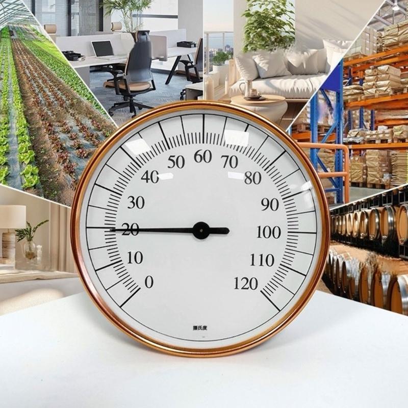 Large Display Sauna Room Thermometers Hygrometer Heatproof ABS Metal Construction Easy Installation