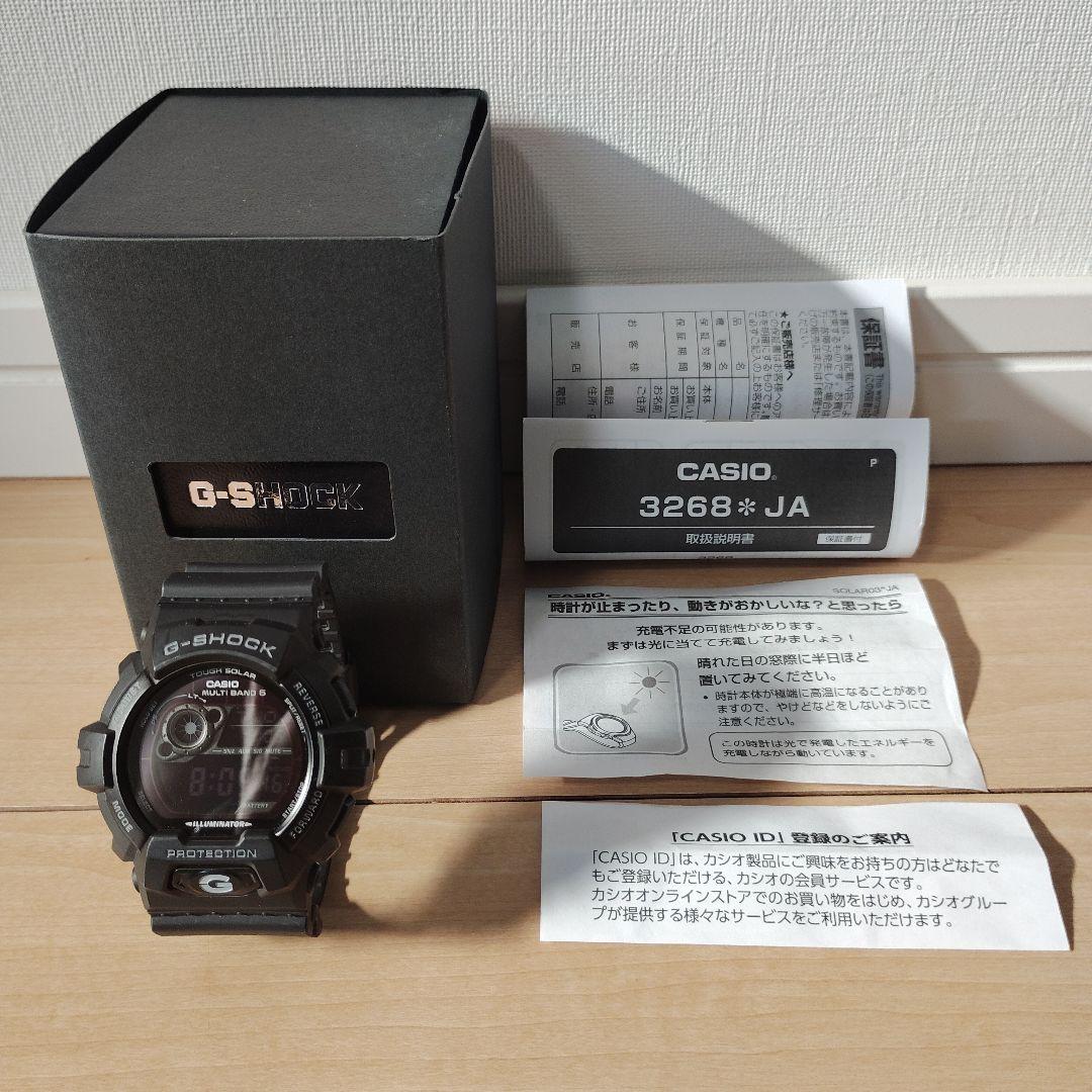 

[Б/У] CASIO G-Shock Радиоуправляемые часы на солнечной батарее, Черные