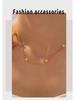 Elegant European & American Ins Style Small Flower Clavicle Necklace, 18K Gold-Plated Titanium Steel, Niche Design for Women