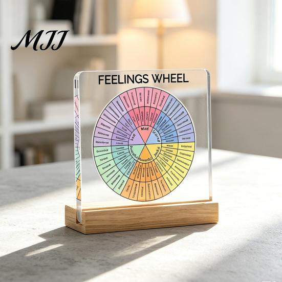 Desktop Spiritual Support Motivational Mental Health Decoration, Acrylic Sign with Wooden Stand, Quote Office Desk Decor, Inspirational Table Ornament