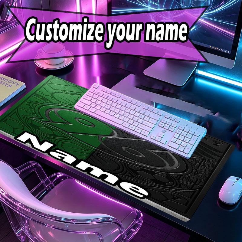 Custom Name Personalized Hannover 96 Football Pattern Mousepad, Laptop PC Desk Mat, Decorative Desk Mat for Home Keyboard Pad Gift