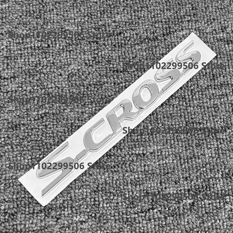 For SUZUKI S-CROSS Logo 3D Body Replaced Sticker Rear Tail Refitting Plastic Car Front Trunk Emblem