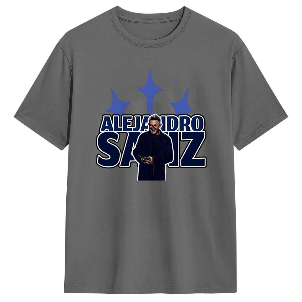Harajuku TShirt Beach Alejandro Sanzs Hipster T Shirts Spanish 2026 Tour Pure Cotton Tee Shirt for Unisex Y2K Retro Cheap Tops