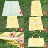 yellow picnic mat