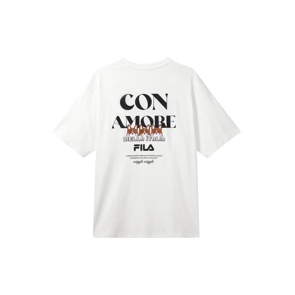 FILA T Shirt Unisex Cloud White F11U429102FWT