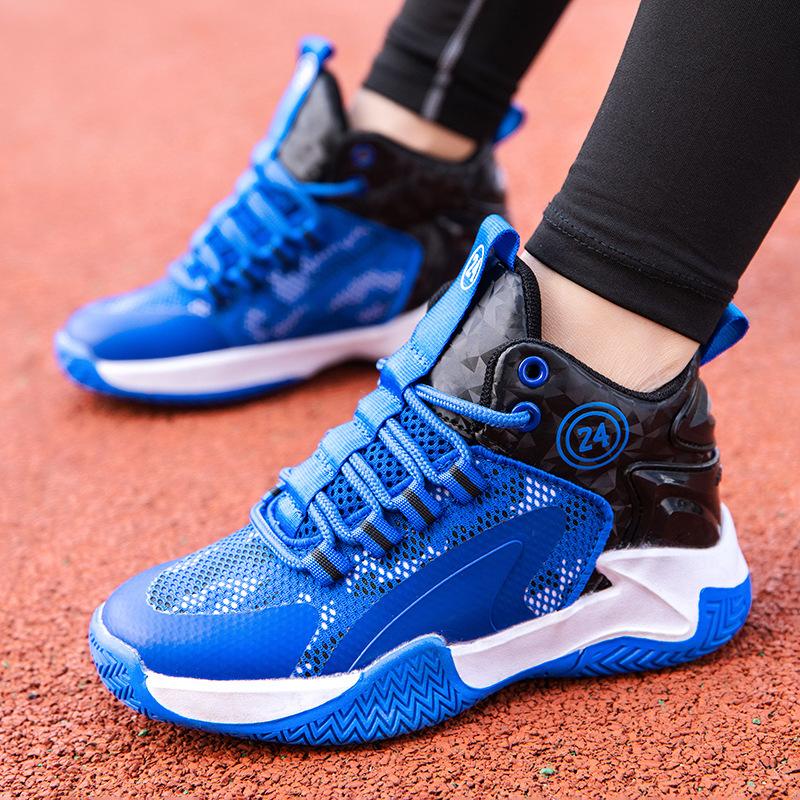 Children's Basketball Shoes 22 Spring New Children's Sports Shoes Mesh Breathable Middle and Older Children's Student Sneakers Generation