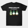 Men Black Print T-shirt Shenanigans Coordinator No-Cut Transfer Paper Print Cotton Tshirt